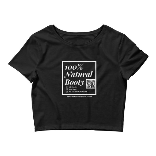 100% Natural Booty Crop Tee